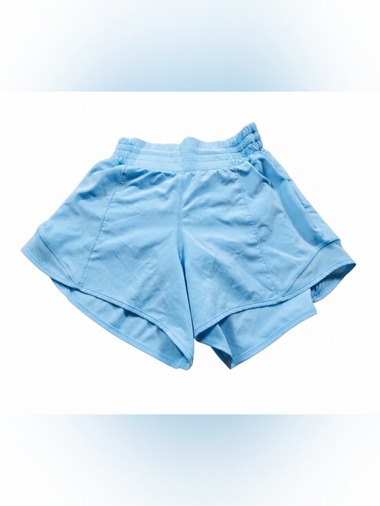 lululemon athletica Pants - Lululemon Light Blue High-Rise Athletic Shorts Size 0